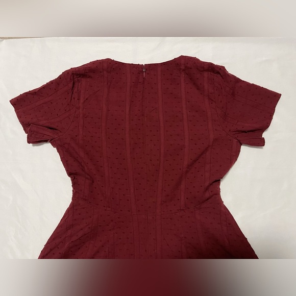 Madewell Button-Front Swing Dress in Swiss Dot - Picture 8 of 14